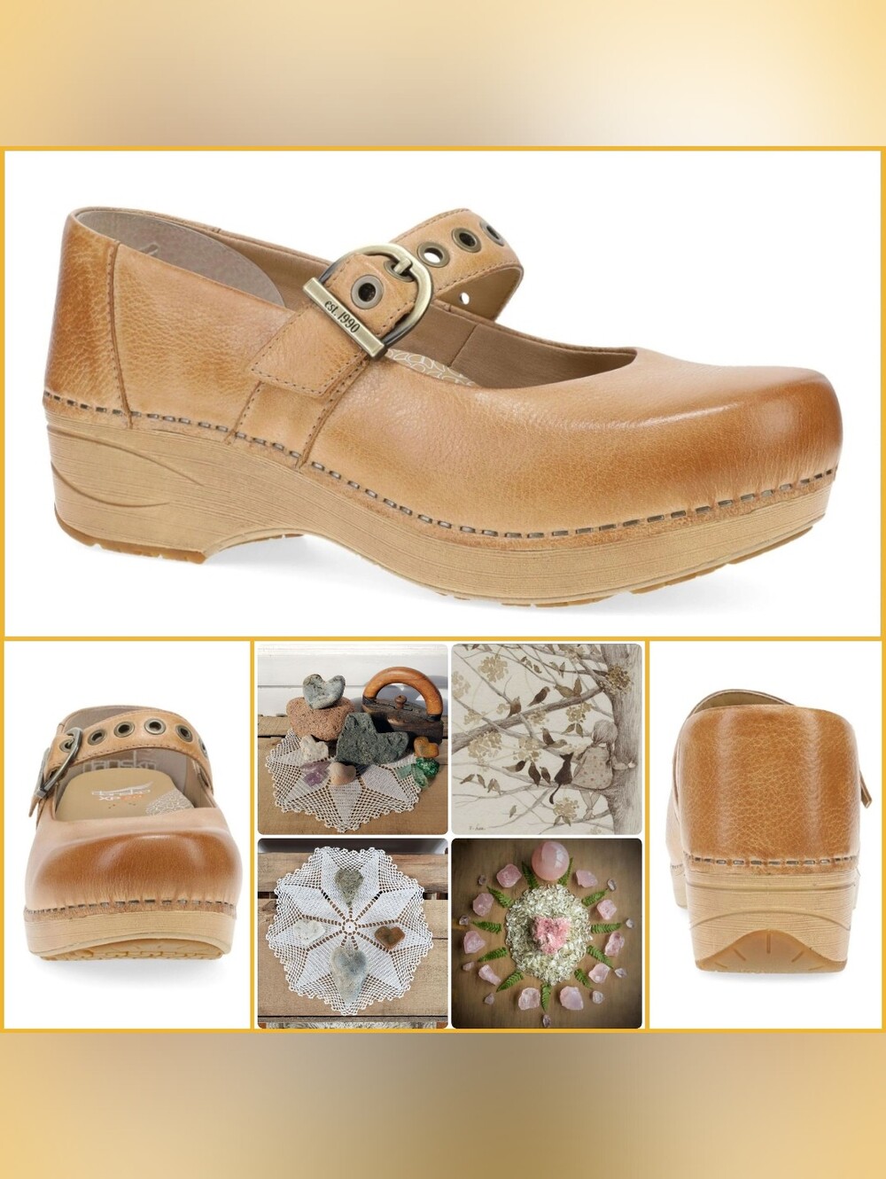 Honey XP Dansko Pro Mary Jane Clogs Burnished Comfort Cottagecore Boho Chic🌿 - Picture 3 of 8